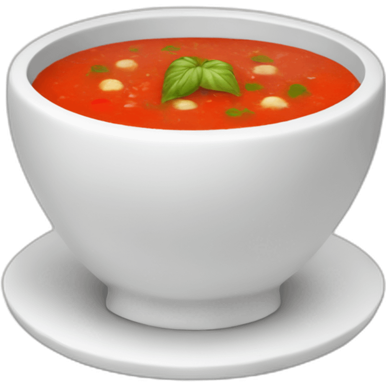 plain gazpacho soup white bowl emoji