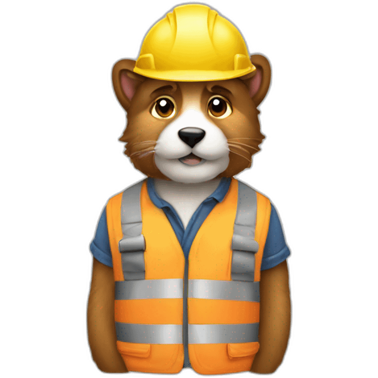 furry construction worker emoji