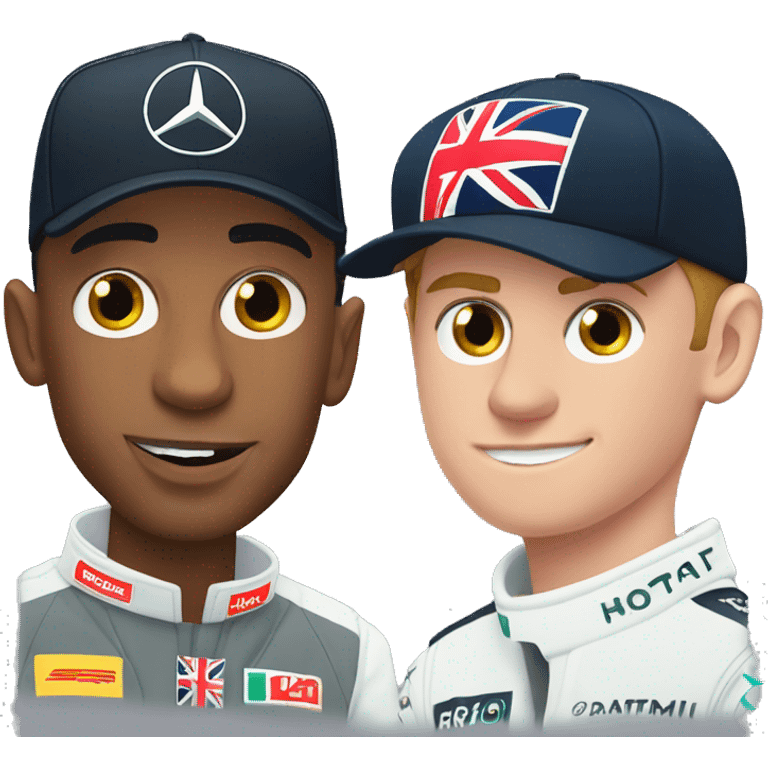 Lewis Hamilton and Max Verstappen  emoji