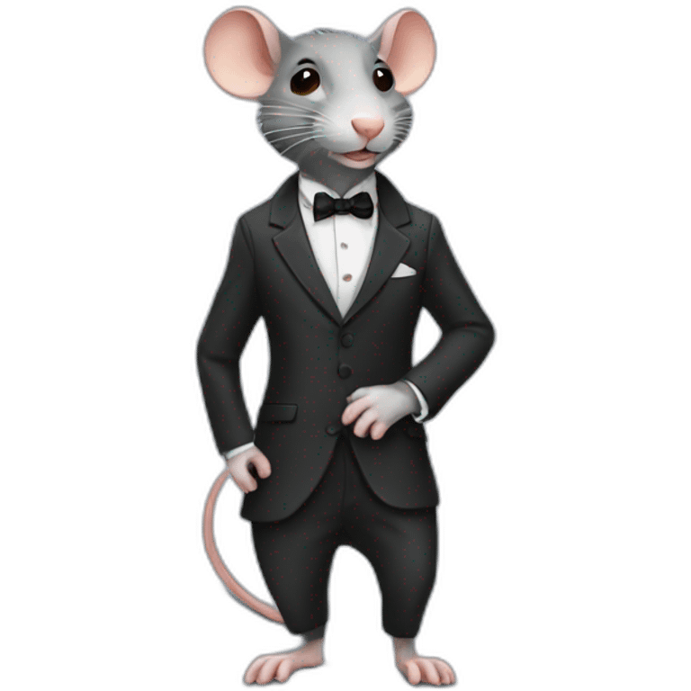 Rat in a suit emoji