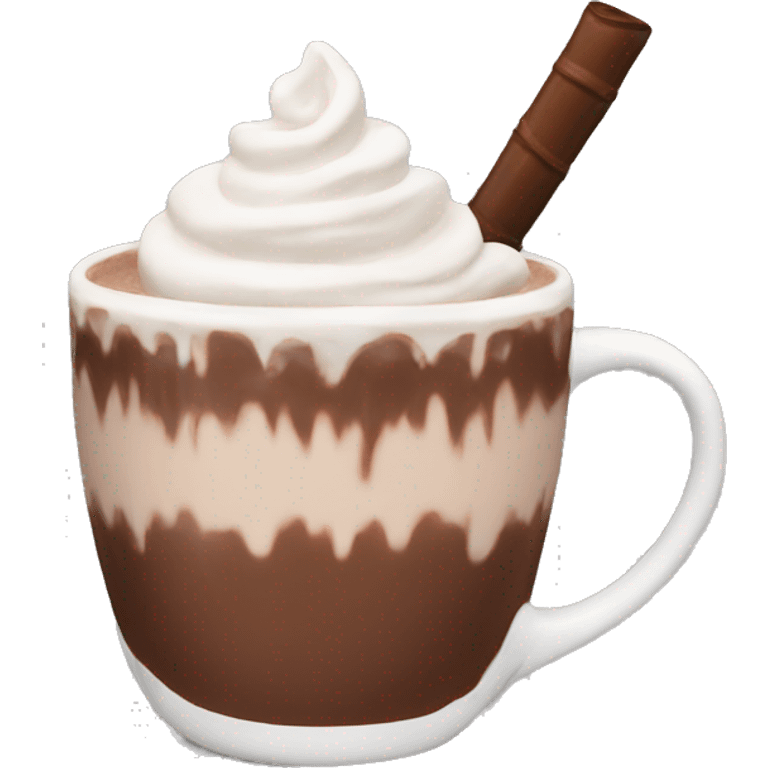 Aesthetic hot chocolate emoji