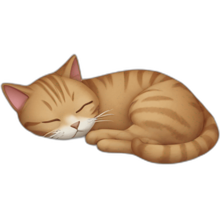 Cat sleeping on a pillow emoji