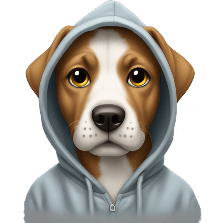 dog wearing hoodie  emoji