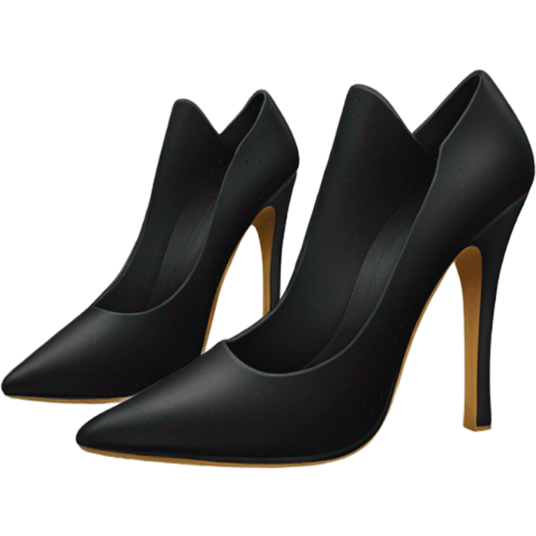 Black pointed heels emoji