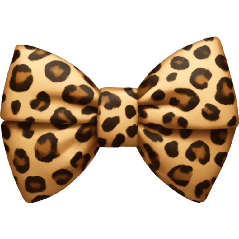 leopard print bow  emoji