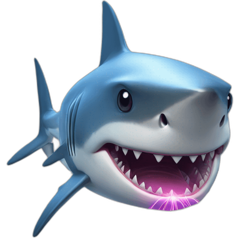 shark with lasers on its head emoji