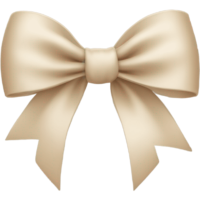 Beige bow emoji