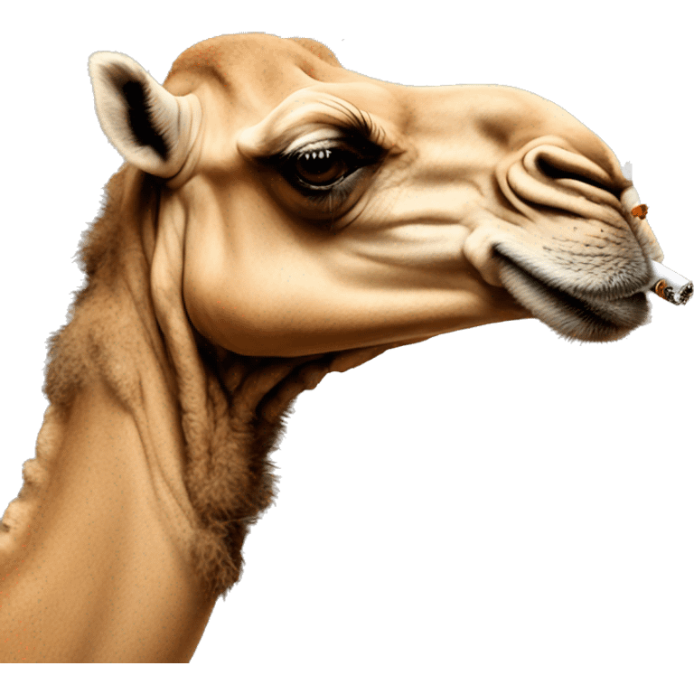 Camel smoking cigarette emoji