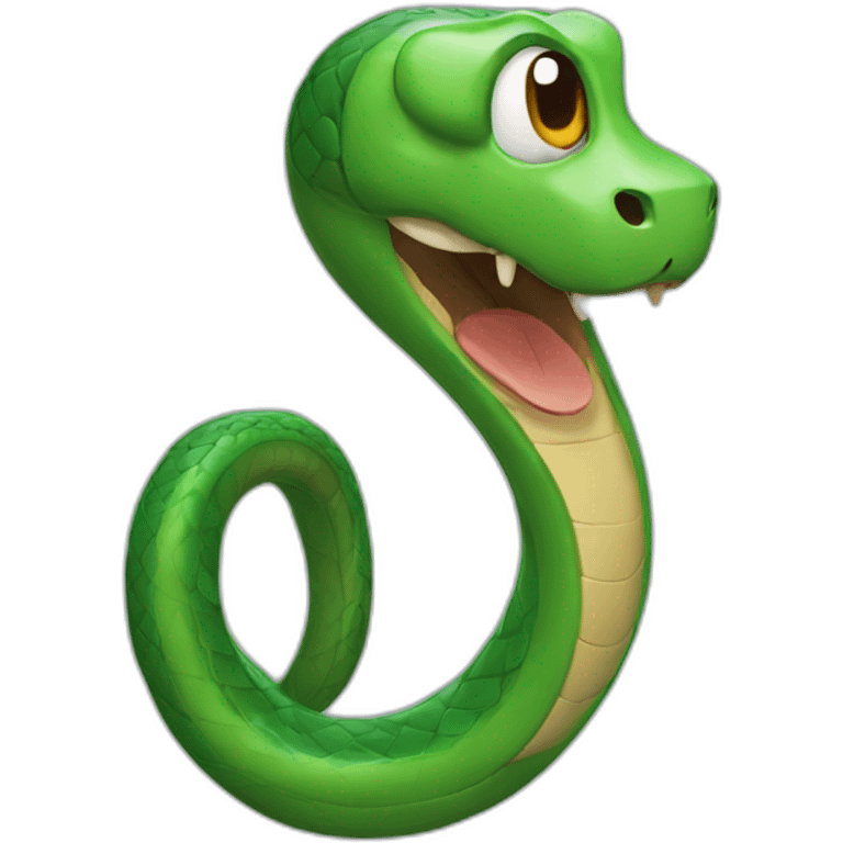 A snake with a hearing aid emoji