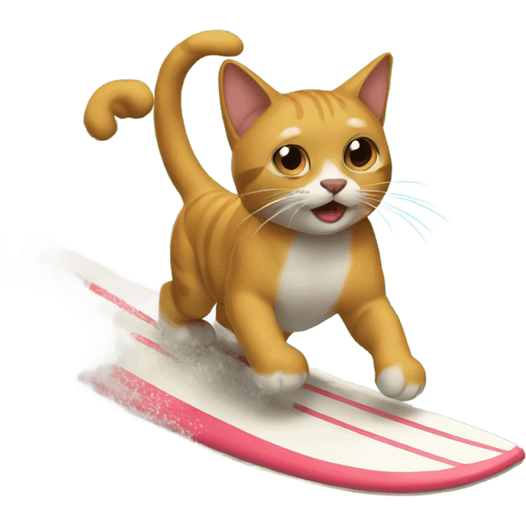 Gato surfeando emoji