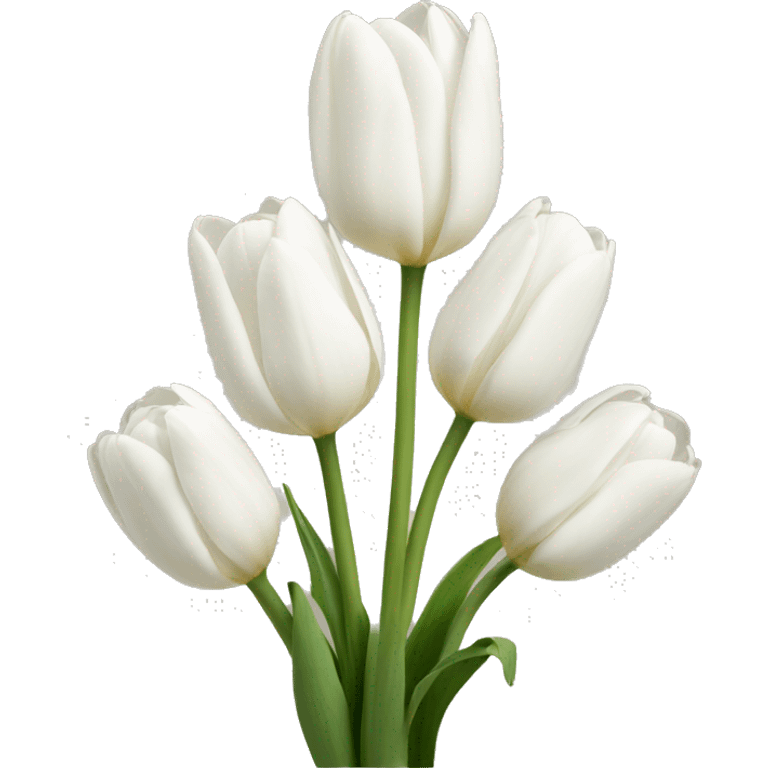 White tulips emoji