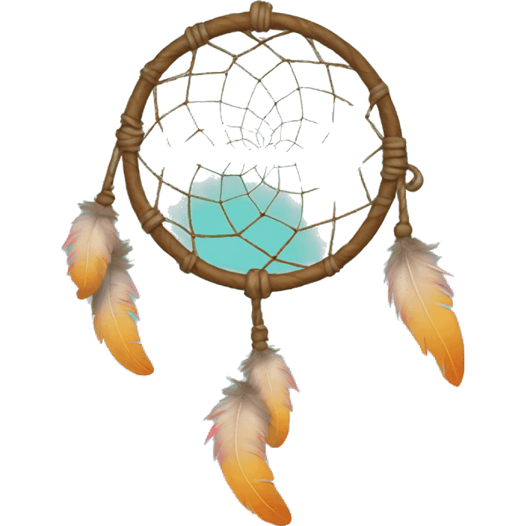 a crescent dreamcatcher emoji