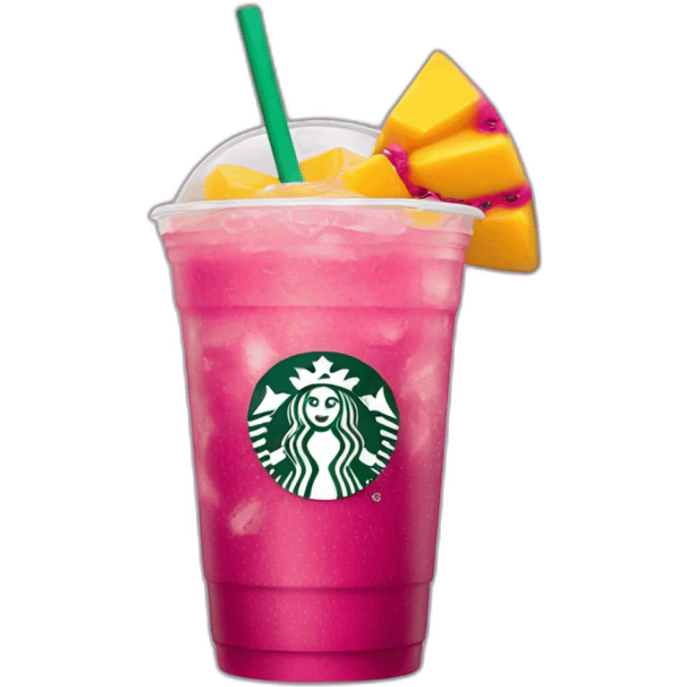 Starbucks Mango dragonfruit Refresher emoji