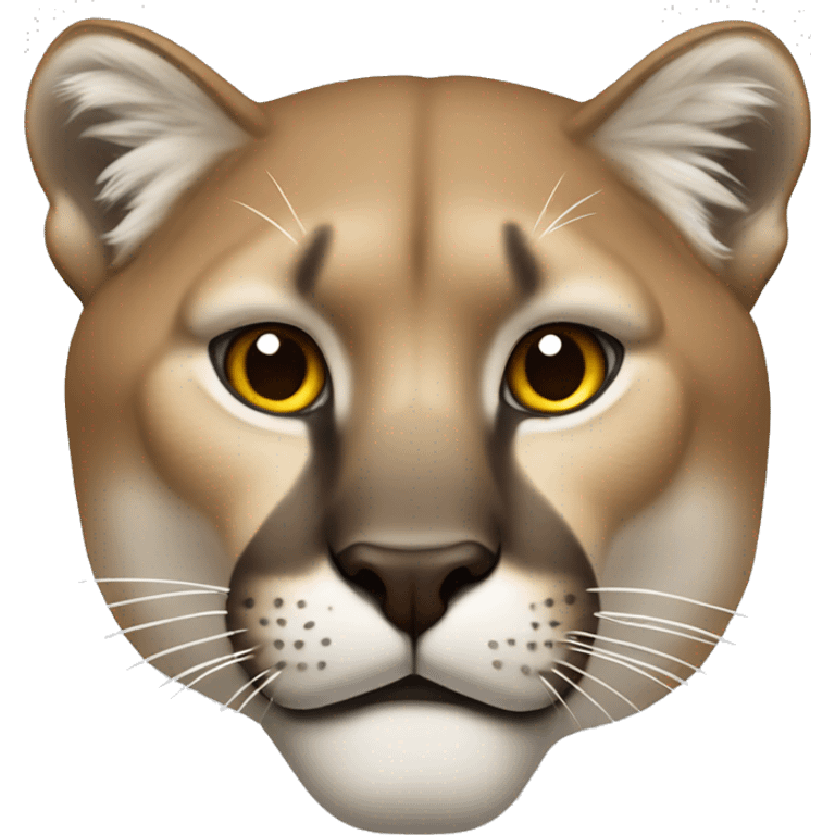 Cougar face profile emoji