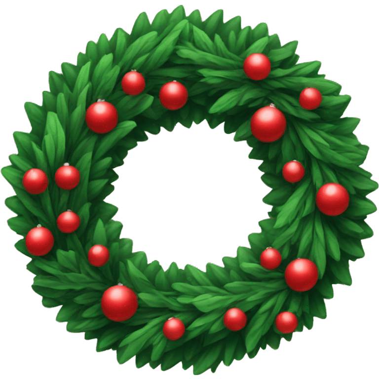 Christmas wreath emoji