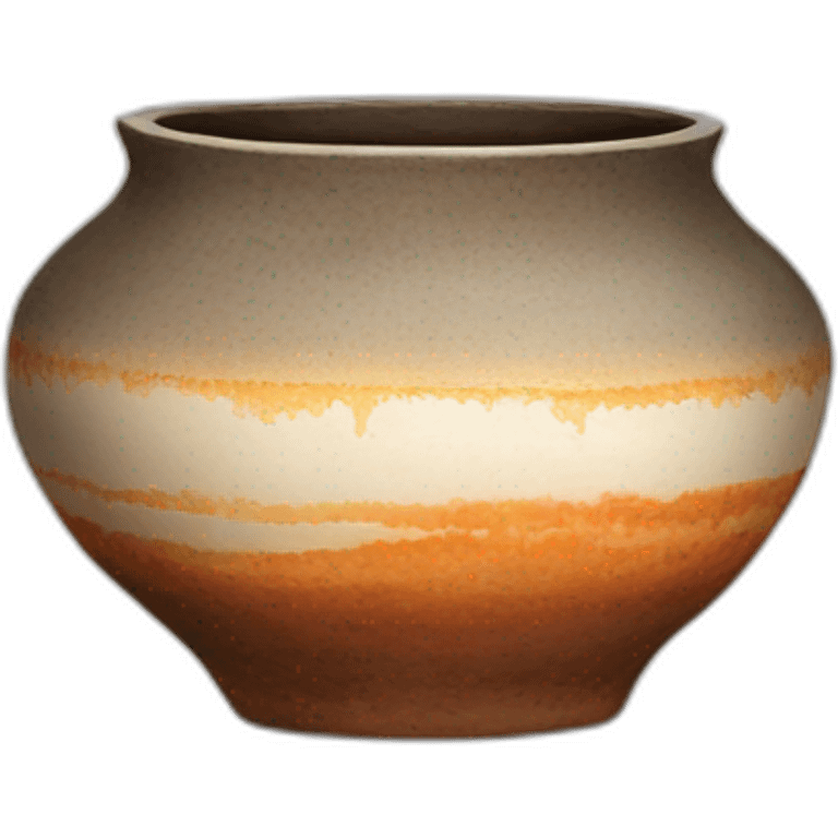 wood fired glazed pot emoji