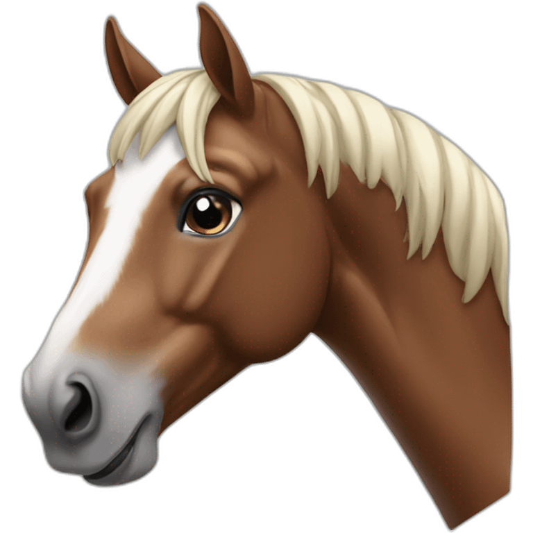 Horse with airpods emoji