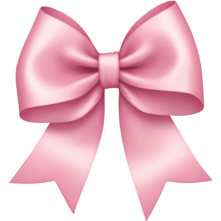 light pink ribbon bow emoji