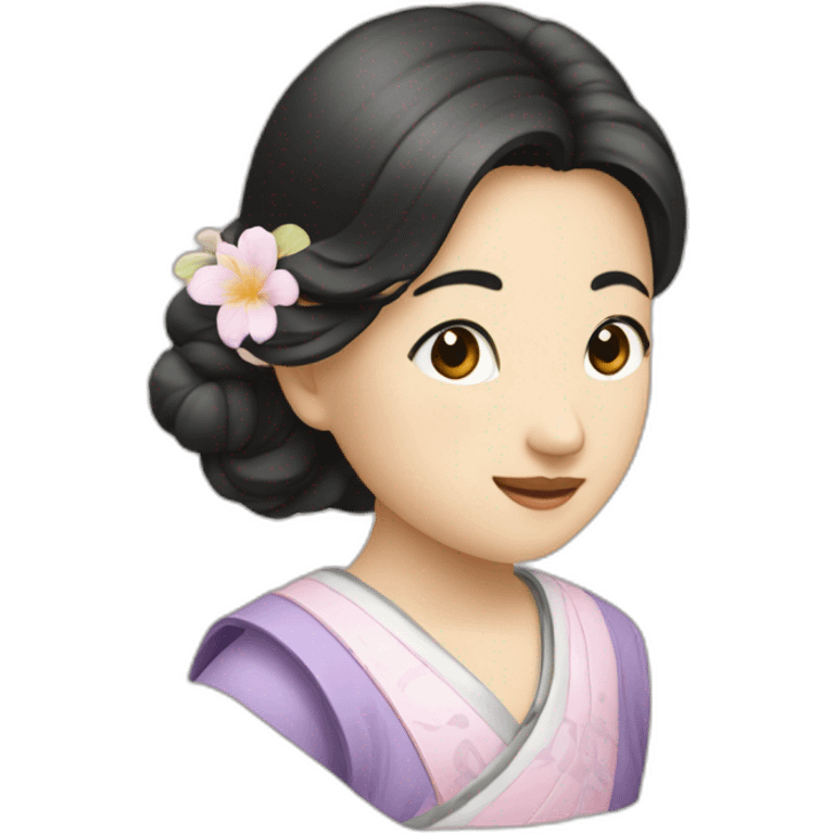 Voilée asiatique emoji