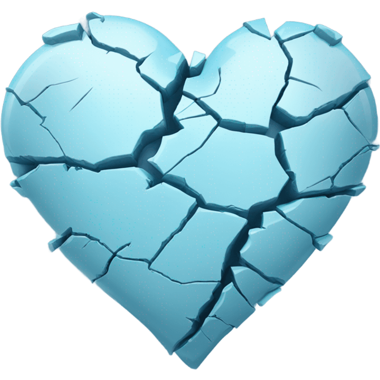 Broken blue heart emoji