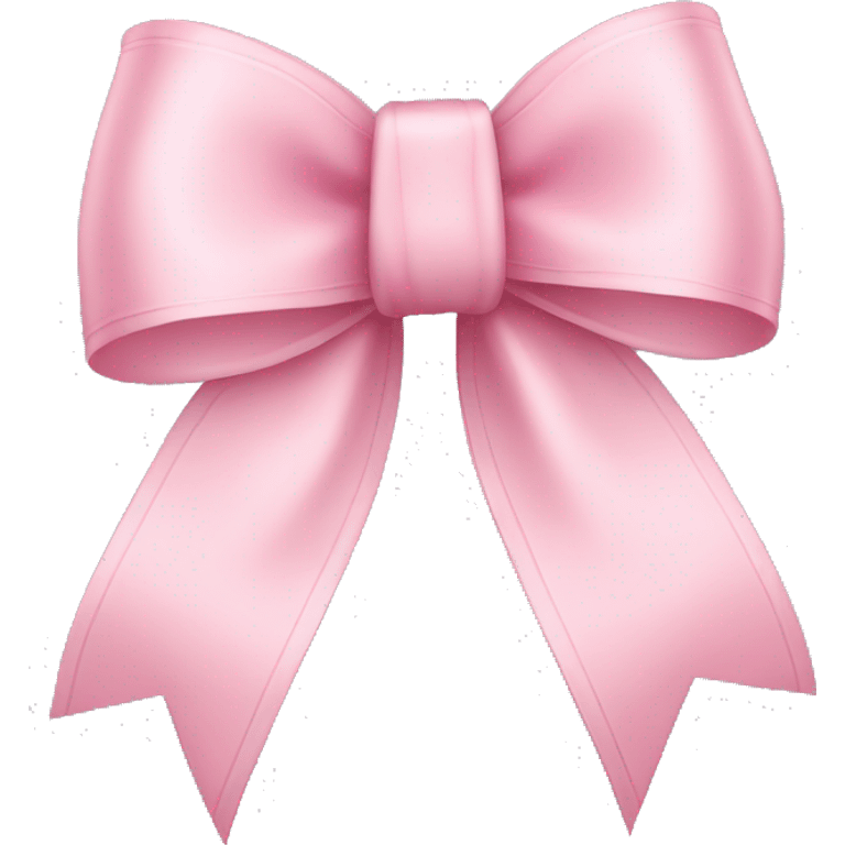 light pink ribbon bow emoji