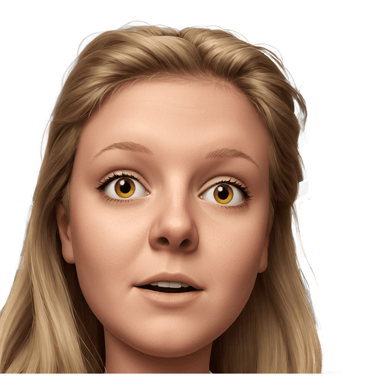 realistic portrait of girl emoji