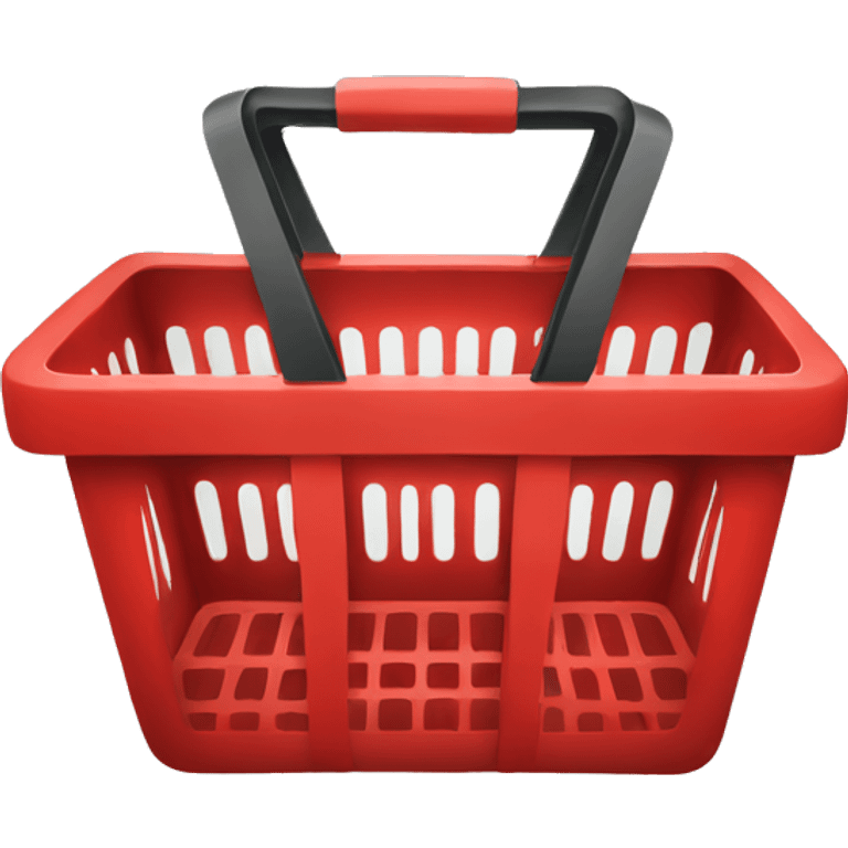 red shopping basket  emoji