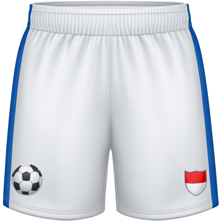 short de futbol color  en blanco emoji