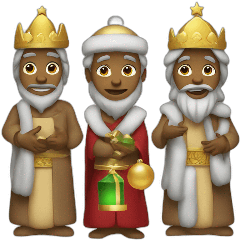 three wise men christmas emoji