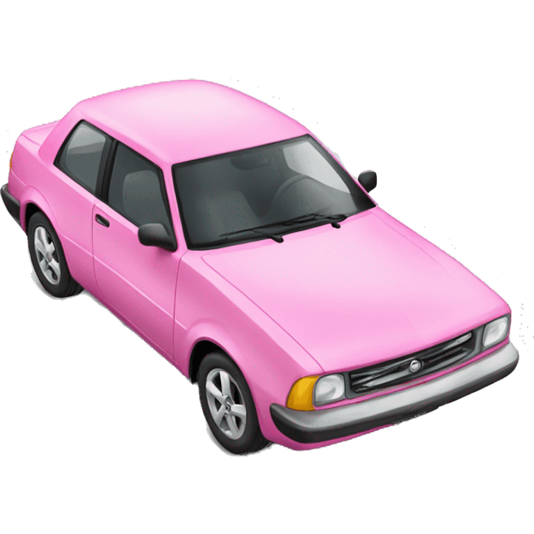 pink car emoji