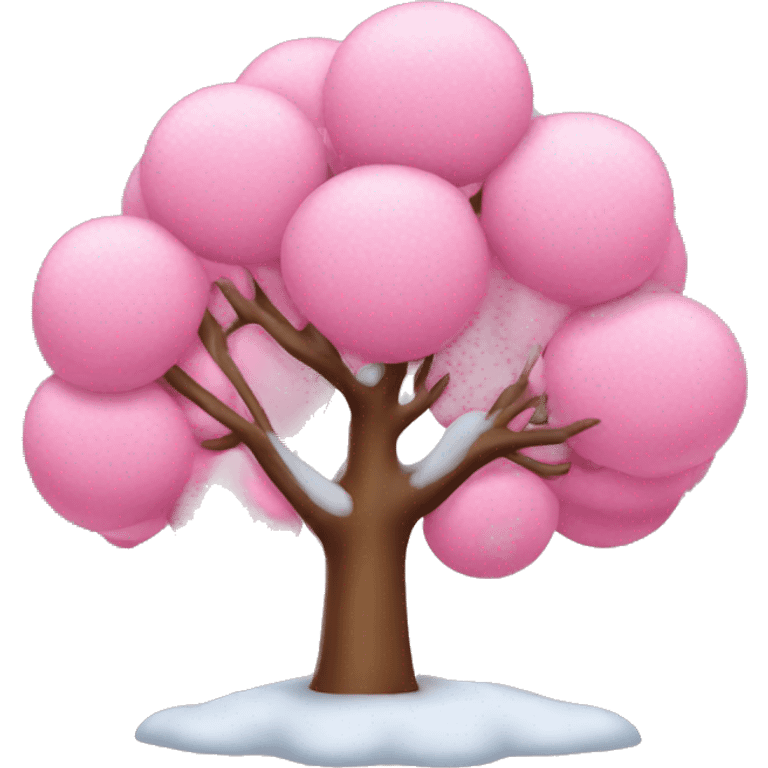 Árbol de navidad rosa emoji