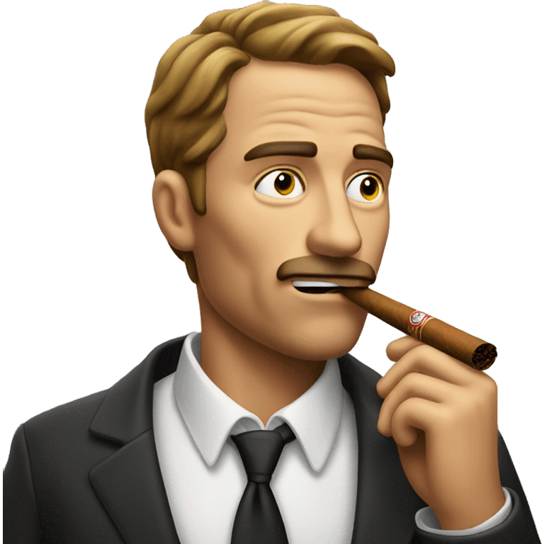 man smoking a cigar emoji