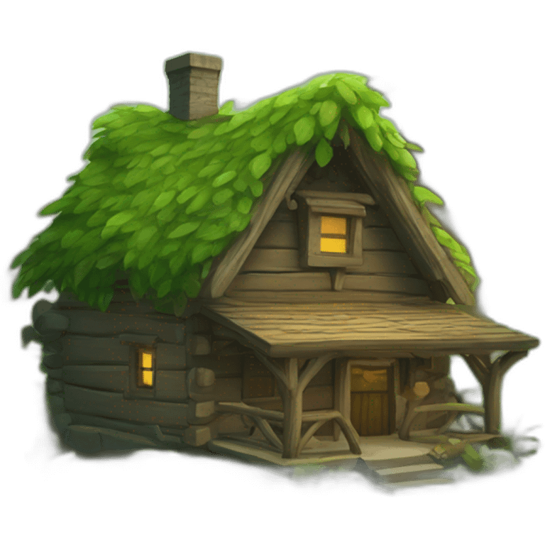 forest house emoji