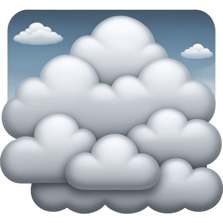 Cinematic Realistic Stratus Emoji, Low and layered, with uniform, gray clouds covering the sky in a smooth, even blanket. The clouds seem to hang gently in the atmosphere, creating a soft, diffused light below. Soft glowing outline, capturing the essence of calm, peaceful overcast skies in a serene stratus cloud! emoji