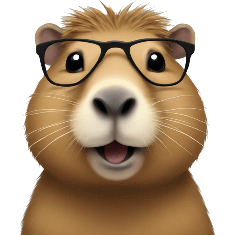 capybara with glasses emoji