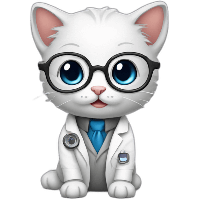 kitten scientist emoji