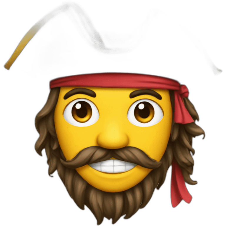 Pirate smiley emoji