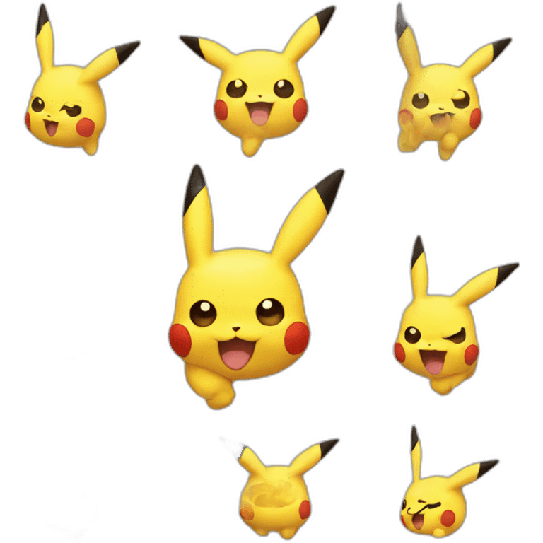 pikachu fume emoji