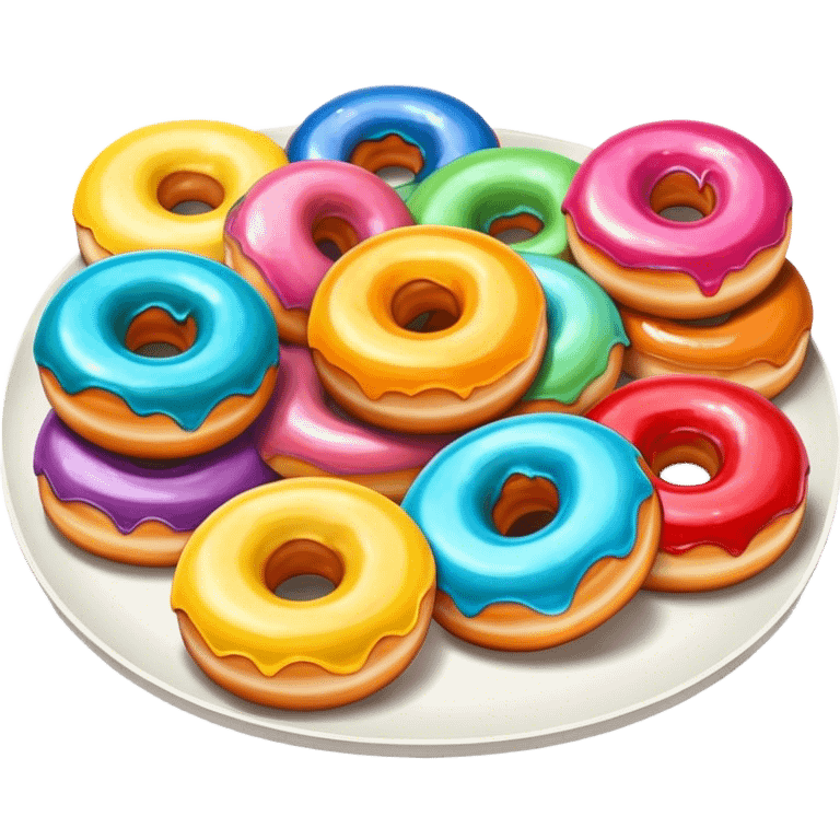 tray of donuts emoji