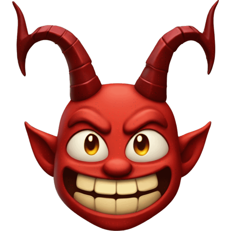 Happy face devil emoji