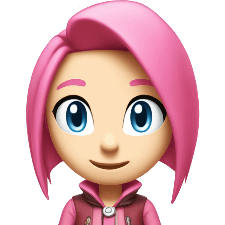 amy rose from sonic the hedgehof emoji