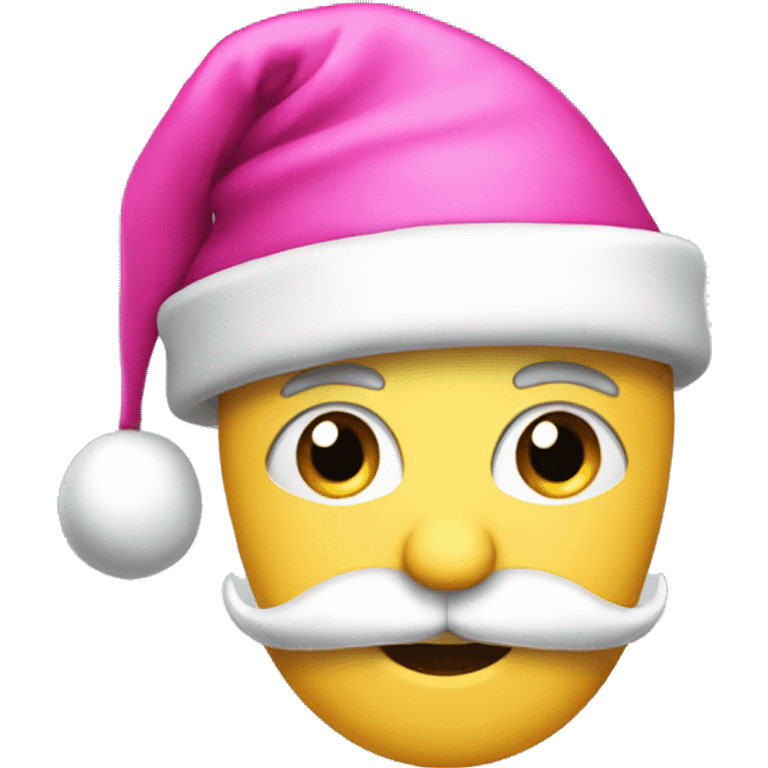 pink santa hat emoji