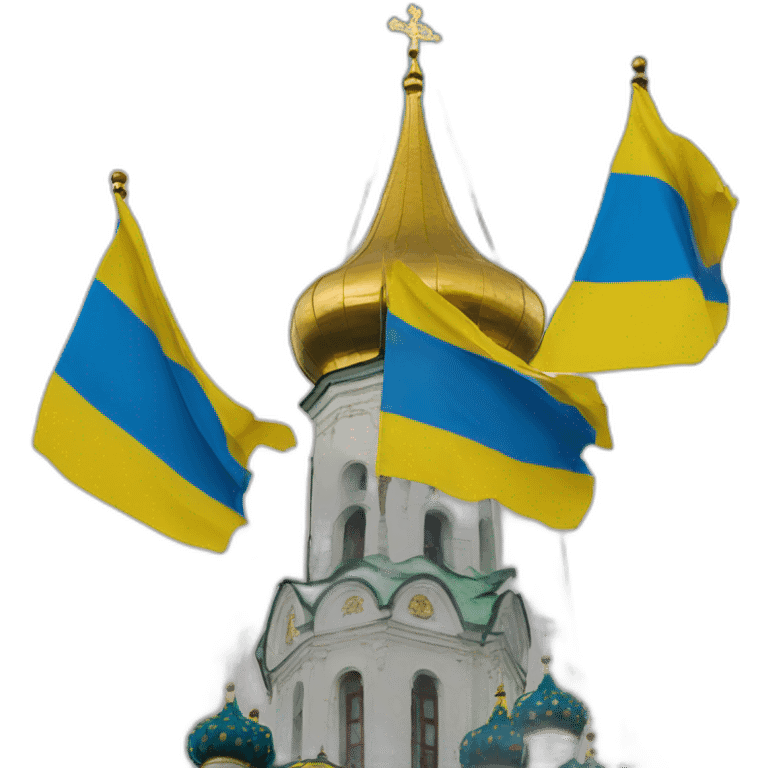 ukrainian flag moscow kremlin emoji