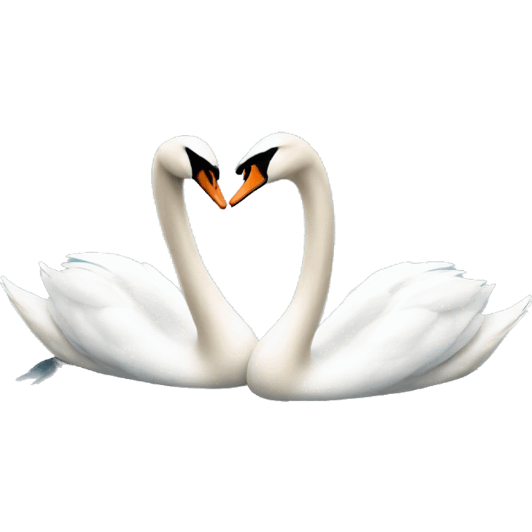 two swans emoji