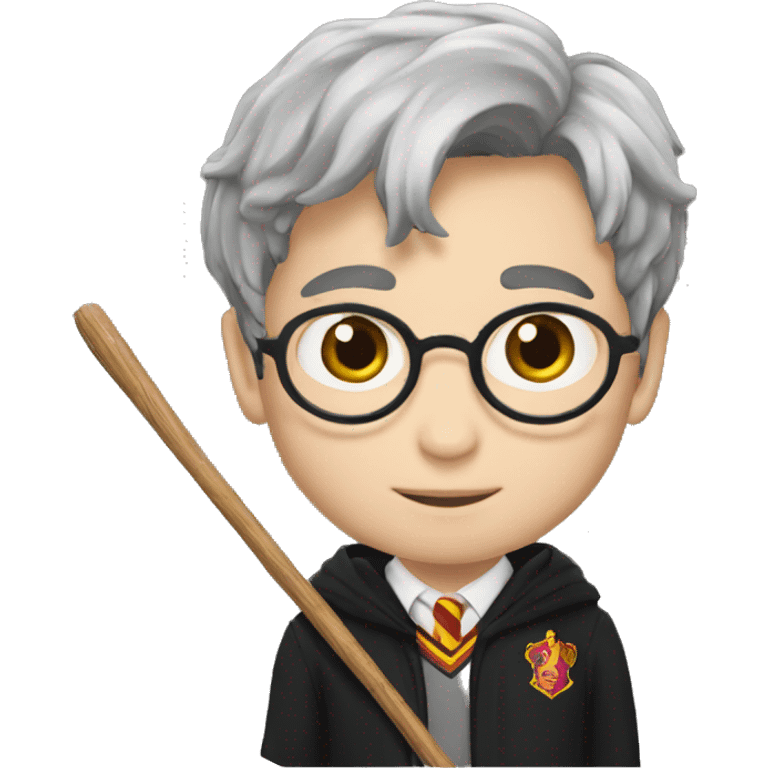 Harry Potter con la varita emoji