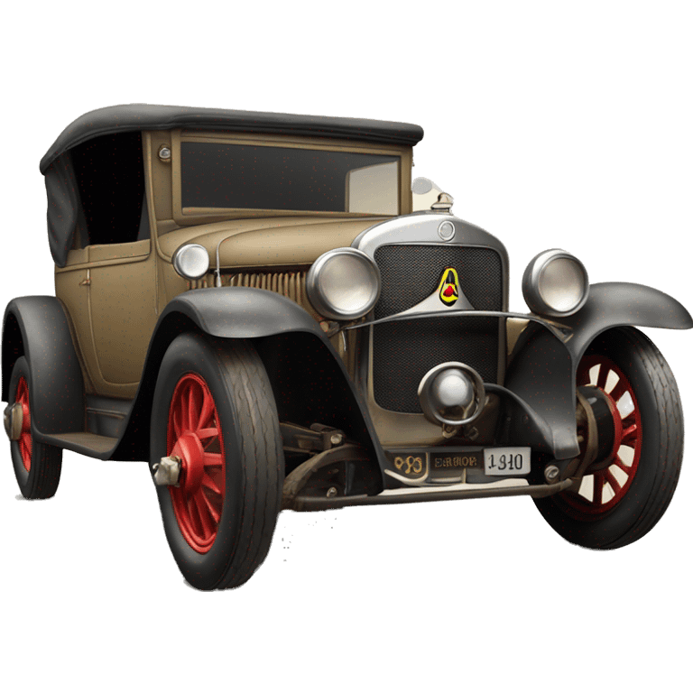  1930 hot rod WW1 Mercedes German General’s Staff Car emoji