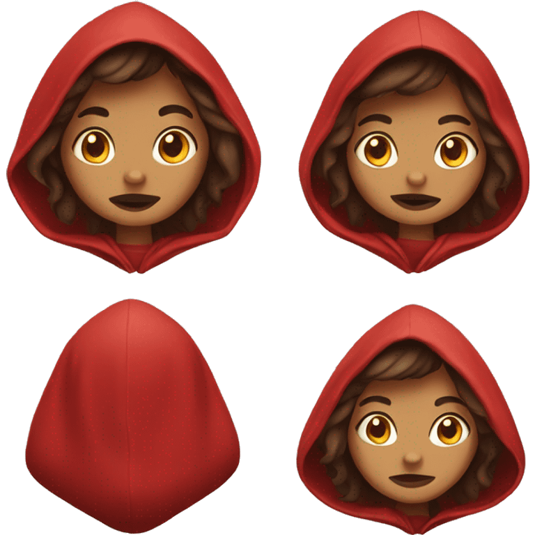 Red riding hood emoji