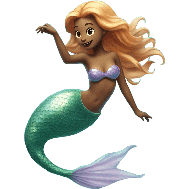 Mermaid in the water emoji