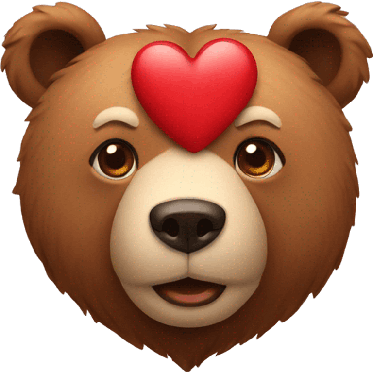 Bear with heart emoji