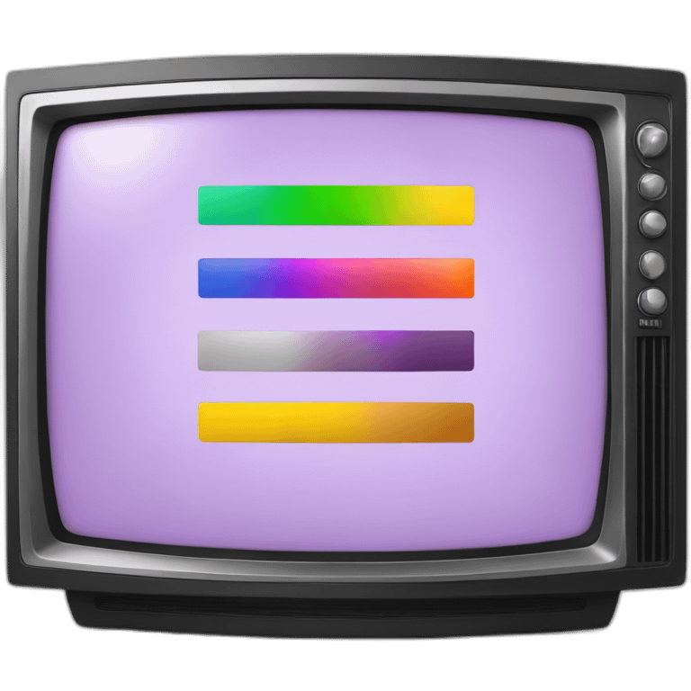 color bars on TV emoji